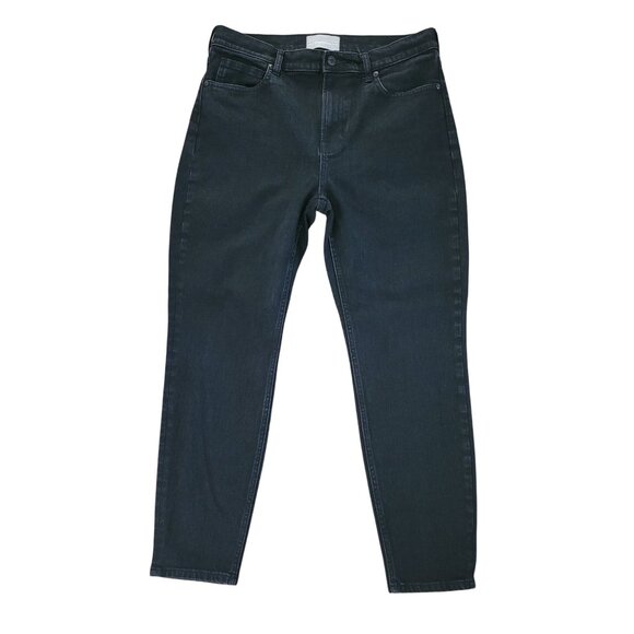 Everlane Denim - Everlane The High Rise Skinny Ankle Jean Womens Size 32 Regular Black Denim